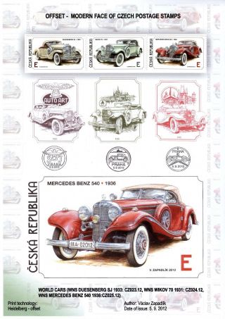 TSCHECHISCHE REPUBLIK: BRIEFMARKEN 2010-2012 – Blatt 30
