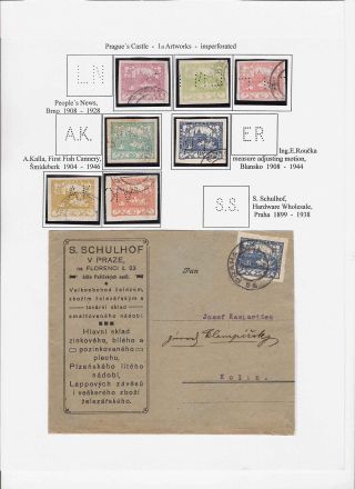 THE PERFINS ON CZECHOSLOVAK STAMPS 1918-1939, 1945-1954 – sheet 3