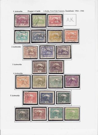 THE PERFINS ON CZECHOSLOVAK STAMPS 1918-1939, 1945-1954 – sheet 4