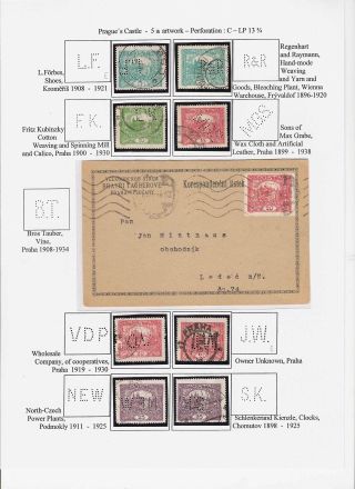 THE PERFINS ON CZECHOSLOVAK STAMPS 1918-1939, 1945-1954 – sheet 7