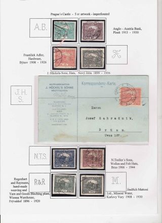 THE PERFINS ON CZECHOSLOVAK STAMPS 1918-1939, 1945-1954 – sheet 11