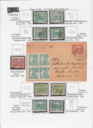 THE PERFINS ON CZECHOSLOVAK STAMPS 1918-1939, 1945-1954 – sheet 12