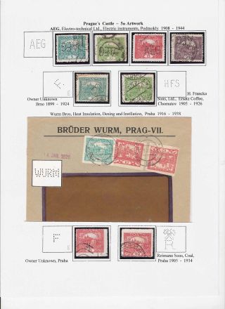 THE PERFINS ON CZECHOSLOVAK STAMPS 1918-1939, 1945-1954 – sheet 13