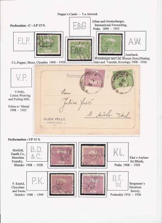 THE PERFINS ON CZECHOSLOVAK STAMPS 1918-1939, 1945-1954 – sheet 14
