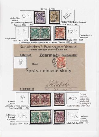 LOCHUNGEN AUF TSCHECHOSLOWAKISCHEN BRIEFMARKEN 1918-1939, 1945-1954 – Blatt 18