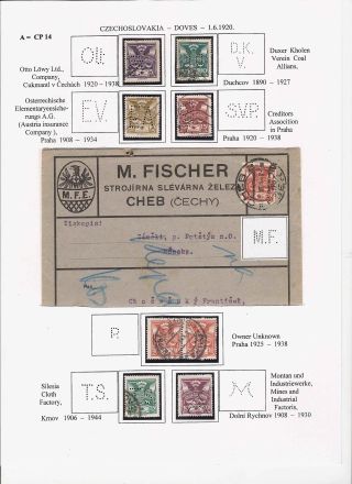 LOCHUNGEN AUF TSCHECHOSLOWAKISCHEN BRIEFMARKEN 1918-1939, 1945-1954 – Blatt 21