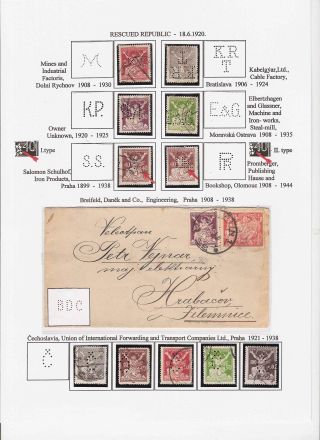 LOCHUNGEN AUF TSCHECHOSLOWAKISCHEN BRIEFMARKEN 1918-1939, 1945-1954 – Blatt 28