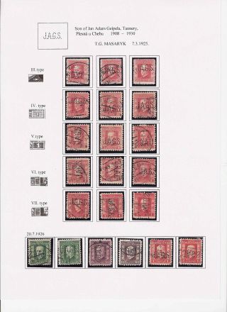 LOCHUNGEN AUF TSCHECHOSLOWAKISCHEN BRIEFMARKEN 1918-1939, 1945-1954 – Blatt 47