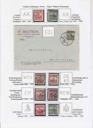 LOCHUNGEN AUF TSCHECHOSLOWAKISCHEN BRIEFMARKEN 1918-1939, 1945-1954 – Blatt 53