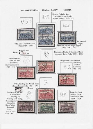 LOCHUNGEN AUF TSCHECHOSLOWAKISCHEN BRIEFMARKEN 1918-1939, 1945-1954 – Blatt 56