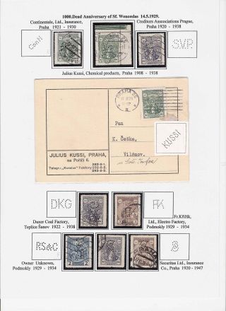 LOCHUNGEN AUF TSCHECHOSLOWAKISCHEN BRIEFMARKEN 1918-1939, 1945-1954 – Blatt 59