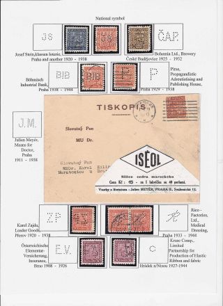 LOCHUNGEN AUF TSCHECHOSLOWAKISCHEN BRIEFMARKEN 1918-1939, 1945-1954 – Blatt 62