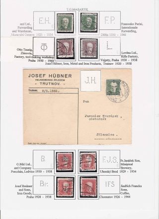 LOCHUNGEN AUF TSCHECHOSLOWAKISCHEN BRIEFMARKEN 1918-1939, 1945-1954 – Blatt 67