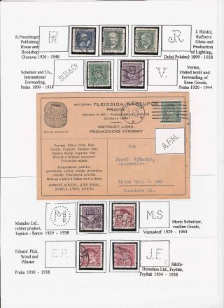 LOCHUNGEN AUF TSCHECHOSLOWAKISCHEN BRIEFMARKEN 1918-1939, 1945-1954 – Blatt 68