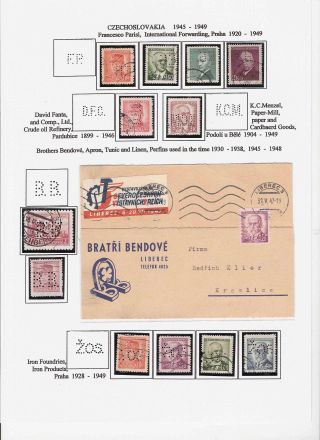 LOCHUNGEN AUF TSCHECHOSLOWAKISCHEN BRIEFMARKEN 1918-1939, 1945-1954 – Blatt 78