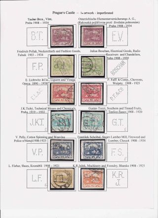 PERFORATED HRADCANY (PRAGUE`S CASTLE) – sheet 8