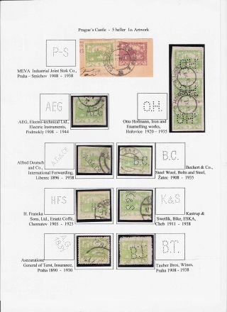 PERFORATED HRADCANY (PRAGUE`S CASTLE) – sheet 9