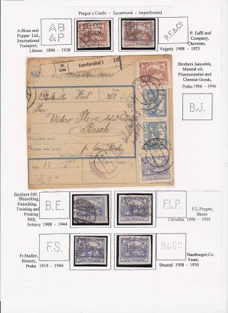 PERFINY NA ZNÁMKÁCH HRADČANY – list 18