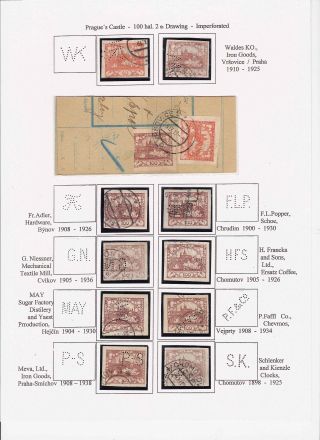 PERFINY NA ZNÁMKÁCH HRADČANY – list 19