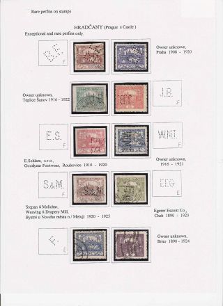 PERFINY NA ZNÁMKÁCH HRADČANY – list 34