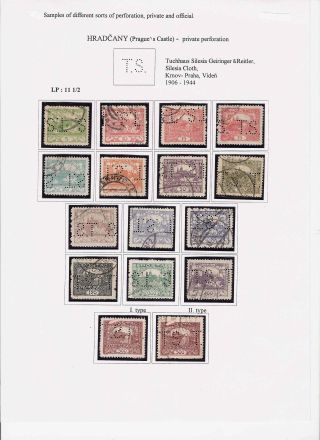 PERFINY NA ZNÁMKÁCH HRADČANY – list 41