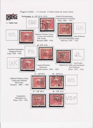 PERFINY NA ZNÁMKÁCH HRADČANY – list 47
