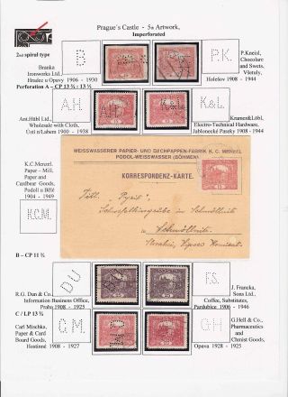 PERFINY NA ZNÁMKÁCH HRADČANY – list 49