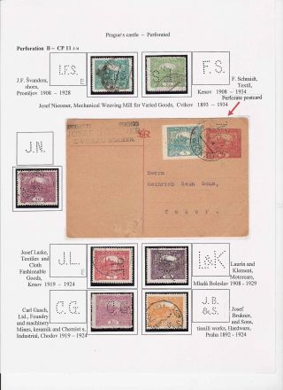 PERFINY NA ZNÁMKÁCH HRADČANY – list 66