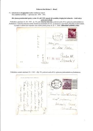 POSTMARKS OF "UNIVERSAL" MACHINE ON THE TERRITORY OF CZECHOSLOVAKIA 1920-1947 – sheet 10