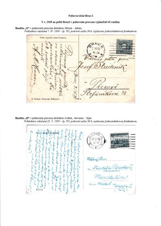 POSTMARKS OF "UNIVERSAL" MACHINE ON THE TERRITORY OF CZECHOSLOVAKIA 1920-1947 – sheet 11