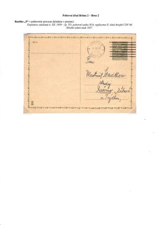 POSTMARKS OF "UNIVERSAL" MACHINE ON THE TERRITORY OF CZECHOSLOVAKIA 1920-1947 – sheet 12