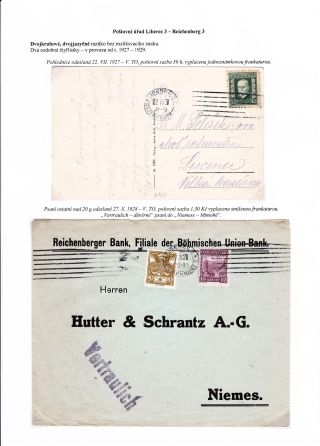 POSTMARKS OF "UNIVERSAL" MACHINE ON THE TERRITORY OF CZECHOSLOVAKIA 1920-1947 – sheet 15
