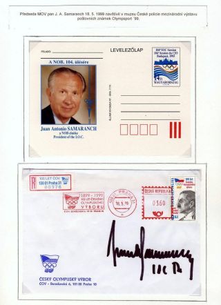 OLYMPSPORT AND PRESIDENT OF IOC MR. J. A. SAMARANCH – sheet 35