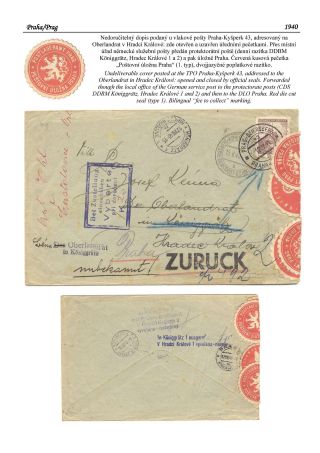 POSTLAGERAMTEN IN TSCHECHISCHE LÄNDER – Blatt 17