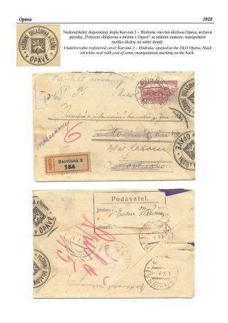 POSTLAGERAMTEN IN TSCHECHISCHE LÄNDER – Blatt 66