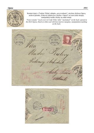 POSTLAGERAMTEN IN TSCHECHISCHE LÄNDER – Blatt 67
