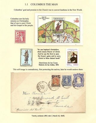 COLUMBUS AND HIS DISCOVERIES – sheet 9