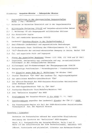 PODKARPATSKÁ RUS – list 5