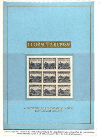 CARPATHO-UKRAINE – sheet 170