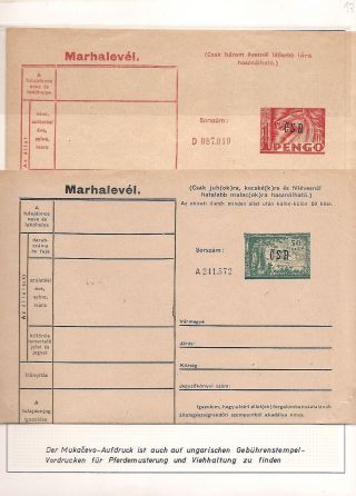 CARPATHO-UKRAINE – sheet 240