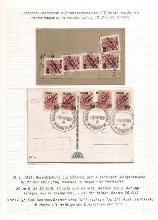 CARPATHO-UKRAINE – sheet 274