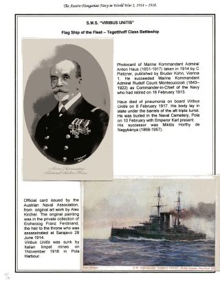 DIE K. u. K. ÖSTERREICH-UNGARISCHE KRIEGSMARINE IM ERSTEN WELTKRIEG – Blatt 2