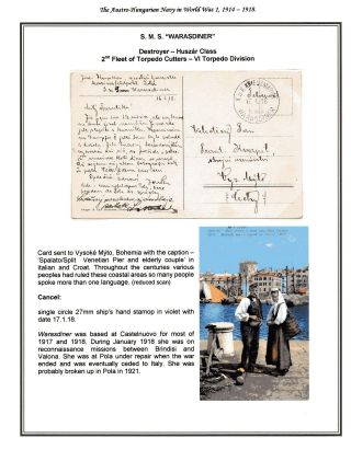 DIE K. u. K. ÖSTERREICH-UNGARISCHE KRIEGSMARINE IM ERSTEN WELTKRIEG – Blatt 15