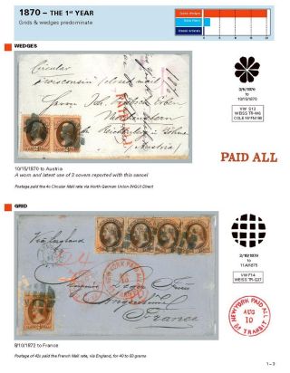 DIE PROGRESSION DER NEW YORK POSTSTEMPELN AUF AUSLANDSSENDUNGEN 1870-1878 – Blatt 4
