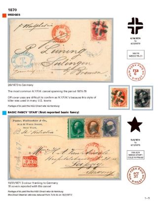 DIE PROGRESSION DER NEW YORK POSTSTEMPELN AUF AUSLANDSSENDUNGEN 1870-1878 – Blatt 6