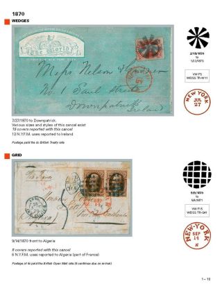 DIE PROGRESSION DER NEW YORK POSTSTEMPELN AUF AUSLANDSSENDUNGEN 1870-1878 – Blatt 11