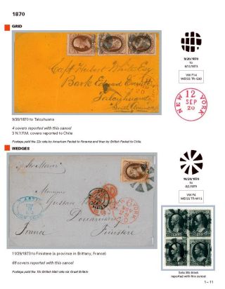 DIE PROGRESSION DER NEW YORK POSTSTEMPELN AUF AUSLANDSSENDUNGEN 1870-1878 – Blatt 12