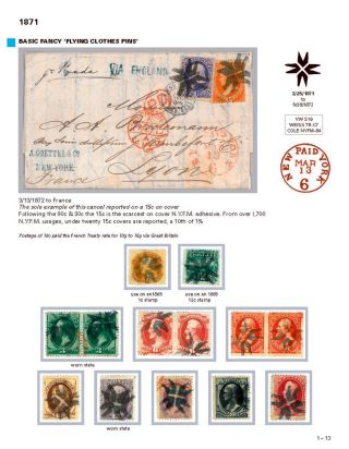 DIE PROGRESSION DER NEW YORK POSTSTEMPELN AUF AUSLANDSSENDUNGEN 1870-1878 – Blatt 14