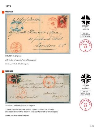 DIE PROGRESSION DER NEW YORK POSTSTEMPELN AUF AUSLANDSSENDUNGEN 1870-1878 – Blatt 15