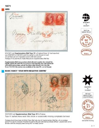DIE PROGRESSION DER NEW YORK POSTSTEMPELN AUF AUSLANDSSENDUNGEN 1870-1878 – Blatt 18